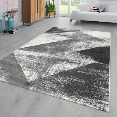 Produktbild von TT Home Wohnzimmer Teppich Kurzflor Abstraktes Design Pastell Used Look Modern Bunt Größe 160x230 cm