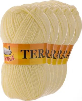 Produktbild von 5 x 100g Strickgarn TERA Uni Strickwolle Handstrickgarn Klassikgarn