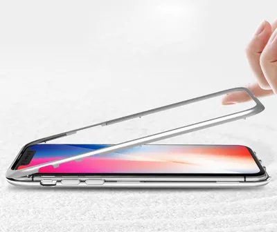 Produktbild von Apple Iphone 6 Plus Magnet Bumper Silber-Transparent