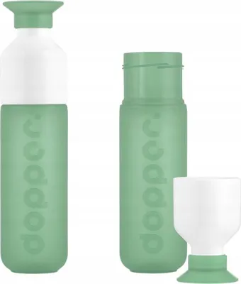 Zdjęcie produktu dla Butelka na wodę Dopper Moody Mint 450 ml z kubkiem