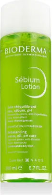 Image de Bioderma Sébium Lotion rééquilibrante eau, huile, pH 200 ml
