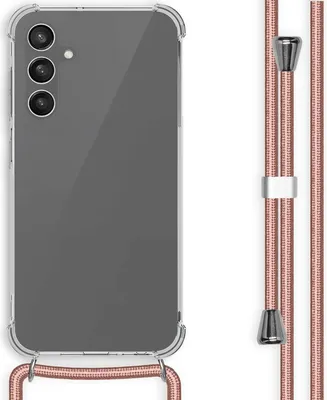 Zdjęcie produktu dla imoshion Przezroczysta obudowa tylna z sznurkiem do Samsunga Galaxy A25 (5G) – różowe złoto