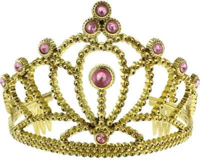 Zdjęcie produktu dla Diadem tiara korona złota księżniczka królowa balu