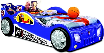 Produktbild von Rennwagen Auto Bett Kinder Möbel Schlaf Zimmer Kind Betten Holz + Matratze Neu