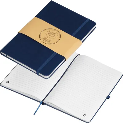 Produktbild von Notizbuch / Cover aus recyceltem Polyurethan/ DIN A5 / 192 Seiten / Farbe: dunkelblau