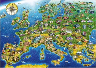 Produktbild von European Landmarks BlueBird 1 000 pcs