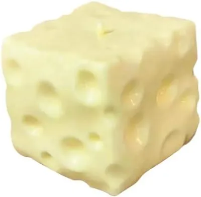 Produktbild von Groß Cheese Käse Stressball, 10CM Anti-Stress Squeeze Super Cheese, Realistische Käseform mit Käselöchern, Stress Relief Toys Cube, Squeeze Fidget Spielzeug, in Käse-Form