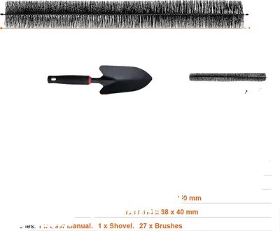 Obrázok produktu pre Kefa na odkvapy, celková dĺžka 30 stôp, priemer 4,33, 4,33in27ks80ft