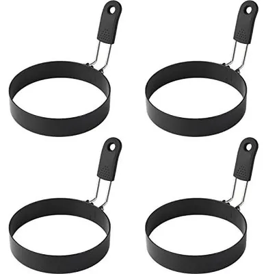 Obrázek produktu pro Omgoods - Sada 4 pánví na omelety, průměr 9 cm - Nepřilnavé formy na omelety pro vaření v pánvi