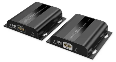 Obrázek produktu pro Digitus DS-55353, 4096 x 2160 px, AV vysílač a přijímač, 200 m, Kabel, Černá, HDCP