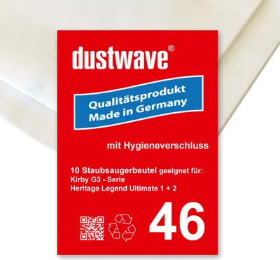 Produktbild von Megapack - 20 Staubsaugerbeutel passend für Kirby - Legend 2 Bodenstaubsauger - dustwave® Markenstaubbeutel  Germany