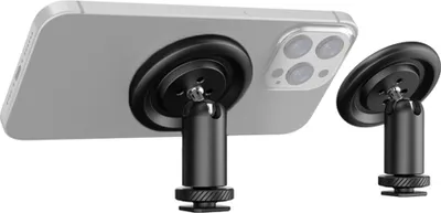 Produktbild von Tragbare magnetische Telefonhalterung, Telefonhalter, magnetische Telefonstativhalterung, Schnellverschluss mit Kaltschuhadapter-Basisersatz fuer Smartphones der Serien iPhone 15/14/13/12