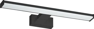 Produktbild von Oktaplex LED Spiegelleuchte IP44 warmweißes Schminklicht 3000K Wandlampe 230V Spiegellampe IP44 schwarz