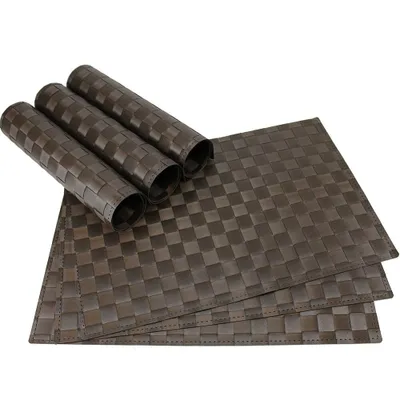 Produktbild von Tischset MODERN braun 6er Tischunterlage als Tischdeko