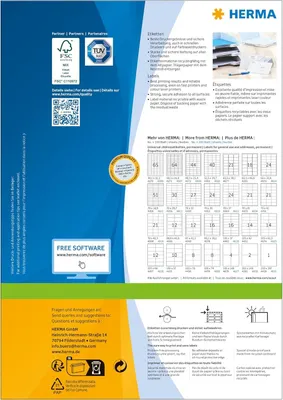Produktbild von Etiketten Premium A4, weiß 70x36 mm Papier matt 2400 St.
