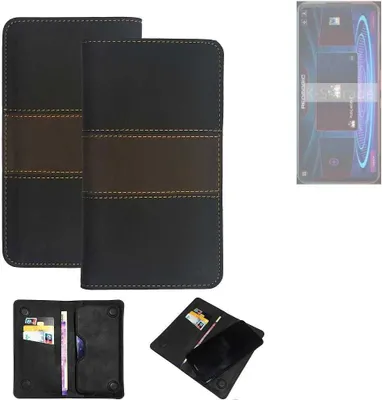 Produktbild von K-S-Trade Hülle Handyhülle kompatibel mit Nubia RedMagic 5G Schutzhülle Walletcase Bookstyle Tasche Schutz Case Handytasche Wallet Cover Kunstleder