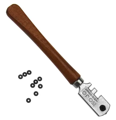 Produktbild von Glasknife und Fliesenschneider mit 10 Ersatzschneidrädern