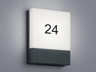 Immagine prodotto di Applique angolari LED per esterni/luce numero civico PECOS, antracite