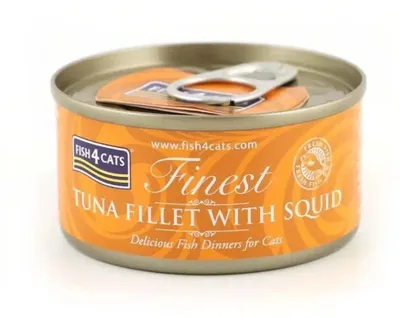 Image de FISH4CATS Croquettes pour chats Finest tuna with squid 70 g
