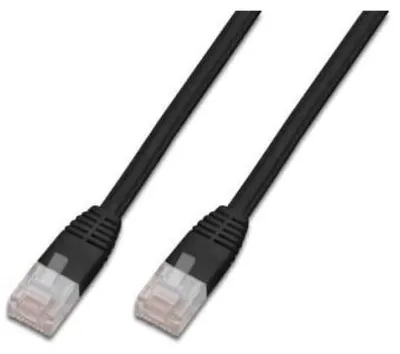 Image de Câble patch plat DIGITUS U/UTP, cat. 5e, 1,0 m, noir