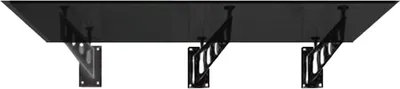 Produktbild von Glaszentrum Hagen 230x90 cm Glasvordach Grau BK-S