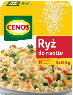 Zdjęcie produktu dla Ryż Arborio do Risotto Cenos 2 x 150 g