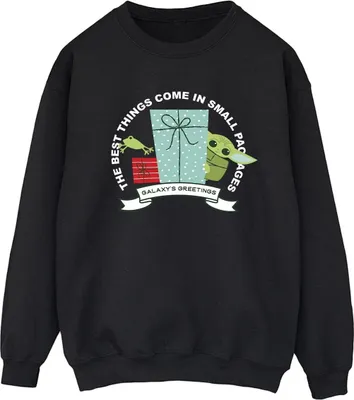 Produktbild von Star Wars - "The Mandalorian Galaxy's Greetings" Sweatshirt für Damen BI39966 (4XL) (Schwarz)