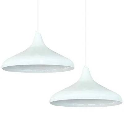 Produktbild von Pendelleuchte, Champion, 2x Metall Lampe Ø 35cm Weiß Deckenlampe