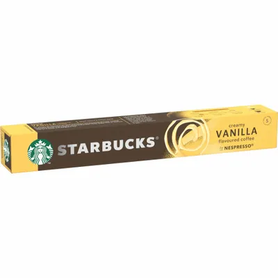 Produktbild von Nestlé Starbucks Vanilla Flavoured Coffee, Blonde Roast, Röstkaffee, Nespresso kompatibel, Kaffeekapseln, 10 Kapseln