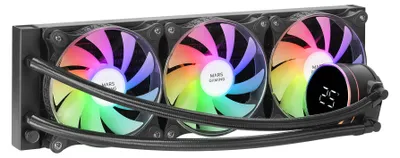 Produktbild von Mars Gaming ML-LCD360, All-in-One-Flüssigkeitskühler, 12 cm, Schwarz
