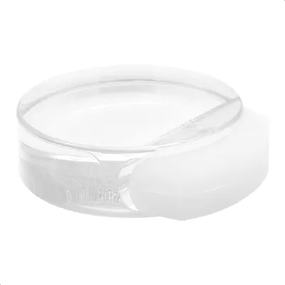 Zdjęcie produktu dla Ogranicznik drzwi podłogowych WAGNER CLEAR - Ø 50 x 55 x 17 mm, wysokiej jakości tworzywo sztuczne, przezroczysty, samoprzylepny, usuwalny - 15510511