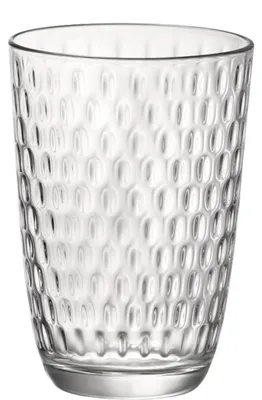 Immagine prodotto di Bormioli Rocco 5.80507 Bicchiere lungo Slot, vetro, trasparente, 390 ml, h: 12 cm, ø 8,5 cm, trasparente (confezione da 6)