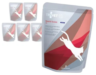 Zdjęcie produktu dla Trovet Renal & Oxalate RID 6x85g Dietetyczna Mokra Karma z Kurczakiem Dla Kotów z Niewydolnością Nerek Kamicą Szczawianową i Cystynową
