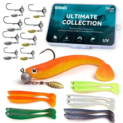 Productafbeelding van Kunstvliegen met haak, multicolor, 10 stuks, geschikt voor forel en zander