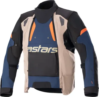 Zdjęcie produktu dla Alpinestars Halo Drystar Jacket Dark Blue/Dark Khaki/Flame Orange XL Kurtka tekstylna