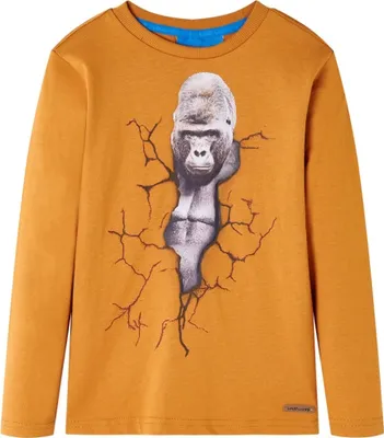 Produktbild von Kinder-Langarmshirt Dunkelocker 128