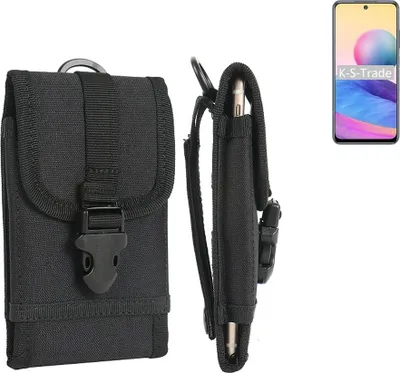 Produktbild von K-S-Trade Holster Handy Hülle kompatibel mit Xiaomi Redmi Note 10 5G Holster Handytasche Gürtel Tasche Schutz Hülle Robust Outdoor schwarz