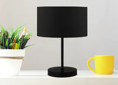 Produktbild von Opviq, AYD-2850, Tischleuchten, Schwarz, PVC, 15 x 24 x 37 cm