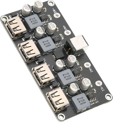 Obrázok produktu pre 4-cestný rýchlonabíjací modul 12V 24V na QC3.0 Power Buck USB Phone Charging Converter Board