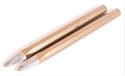 Productafbeelding van 2x RENNSTEIG puntbeitel C.V. 200x15 mm, 8-kant, beitel voor metselwerk, slagwerktuig