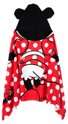 Produktbild von Minnie Mouse Badetuch mit Kapuze 70x140 cm Kinder Handtuch Strandtuch