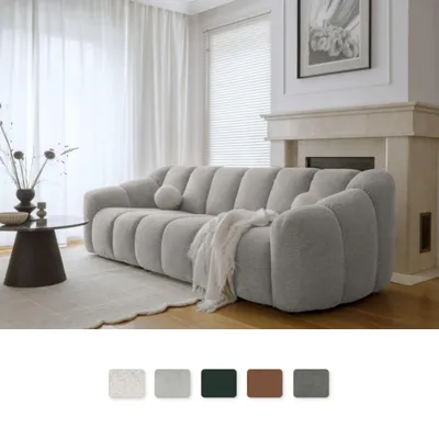 Produktbild von MIUFORM Shell - 4-Sitzer Sofa - 260x109 cm - Hellgrau - Modulsofa Couch