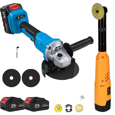 Obrázek produktu pro Akumulátorový úhlová bruska, s proměnnou rychlostí, multifunkční, 2 v 1