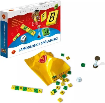 Obrázek produktu pro Vzdělávací hra „Samogłoski i Spółgłoski Alexander“ pro 2–4 hráče