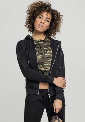 Immagine prodotto di Urban Classics Donna Classic Zip Hoody nero - M