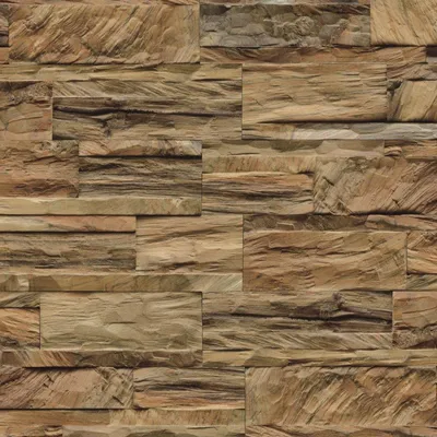 Imagen del producto de INDO, revestimiento de pared de madera rústica, teca, Diamondwood, modelo DWETC275N, color natural