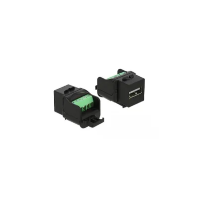 Image de Keystone Modul USB 2.0 A femelle - bloc terminal, noir