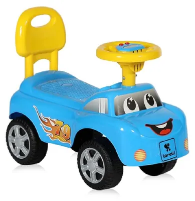 Produktbild von Lorelli Rutscher Kinderauto My Friend, ab 12 Monaten, Musikfunktion, Rückenlehne in blau