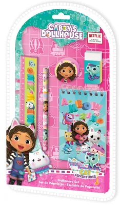 Produktbild von Gabby's Dollhouse Schreibset 5-teilig Perfekt für kleine Fans und kreative Köpfe