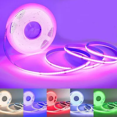Image de Guirlande lumineuse à LED RGBW blanc chaud de 10 m, 24 V